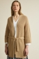 Preview: Lange Strickjacke - natural melange